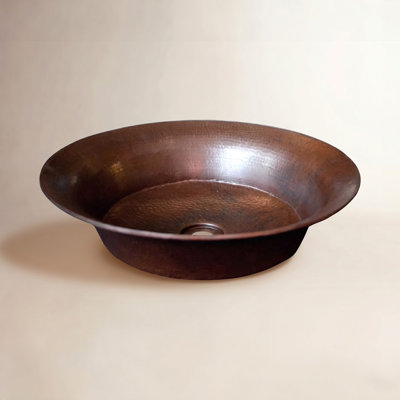 Maestro Copper Circular Vessel Sink