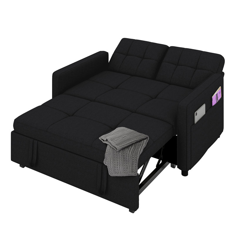 Canapé-lit inclinable convertible 3 en 1 Balconera, Noir