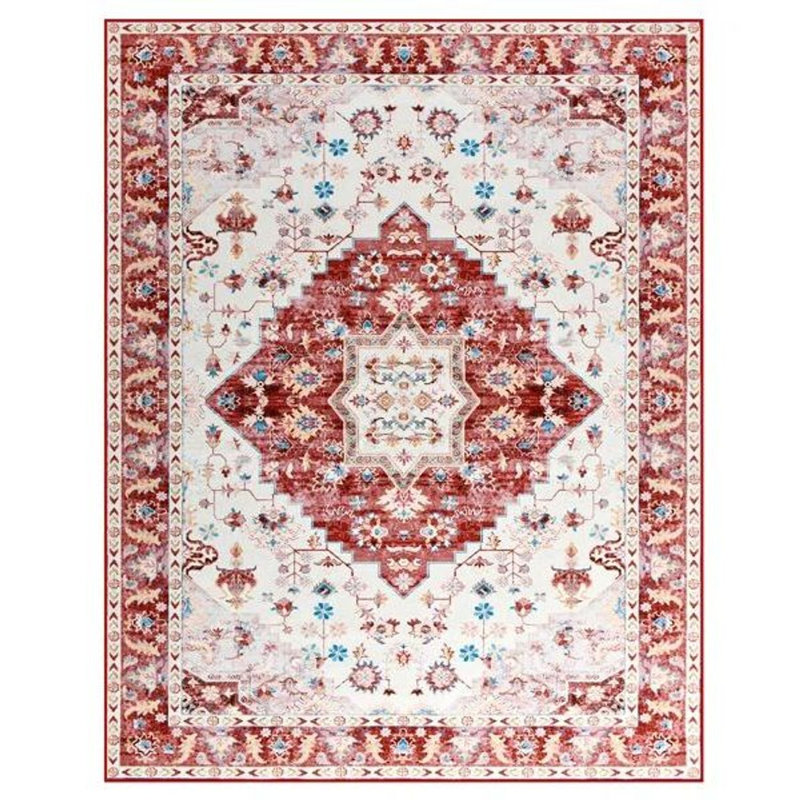 Carnegia Floral Area Rug, Red, Rectangle 183 x 275 cm