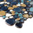 Sliced Porcelain Pebbles / Rocks Wall & Floor Tile-93676211