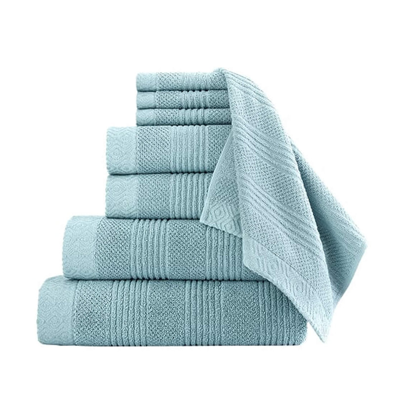 Ensemble de 6 serviettes en coton Minbota, Bleu sarcelle
