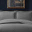 Bedspread Diamond Check Embossed Set with Pillow Shams, Textured All-Season Comfort, Single, Double, King & Super King-116481313-116481309