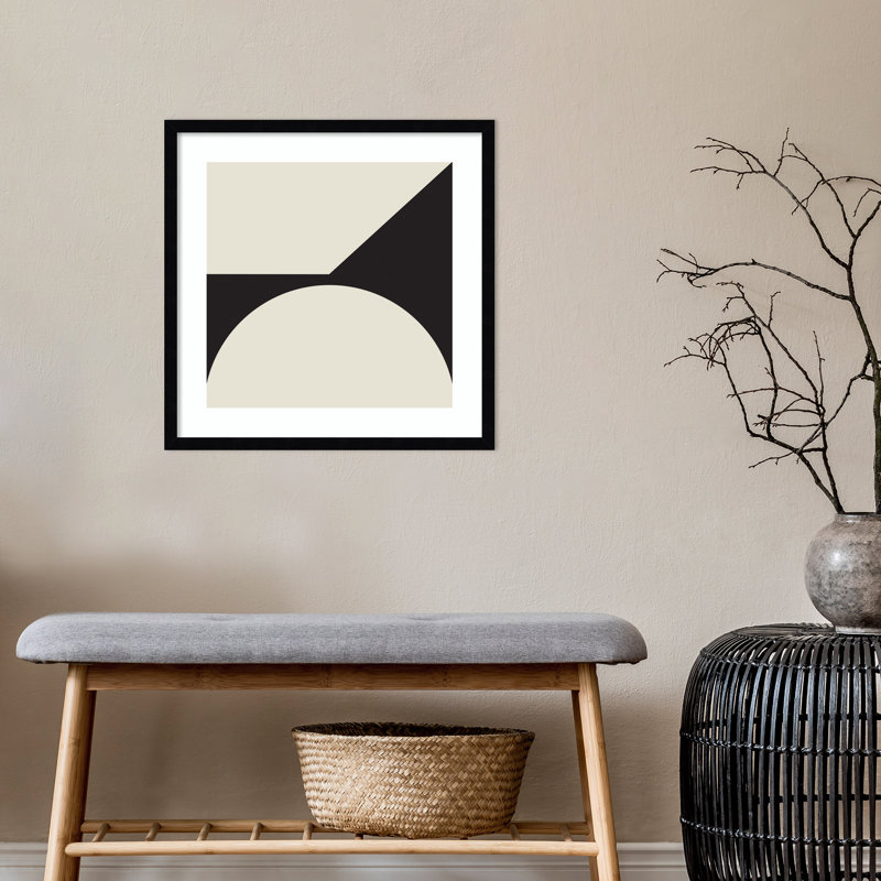 Minimal Max Mod I by The Creative Bunch Studio, 21.25" H x 21.25" W x 0.8" D, Black Framed