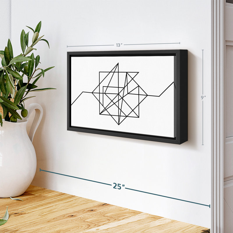 Abstract " Minimalist Geometric ", 13" H x 9" W