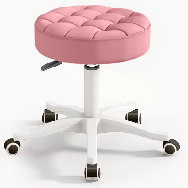 Tabouret à roulettes, Rose