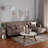 Hanon 104.5'' Upholstered Reclining Sleeper Sofa-97824556
