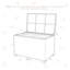 Boîte de rangement en osier résistante au rotin avec couvercle à ressort et sac intérieur imperméable avec fermeture à glissière-112952862-68949610
