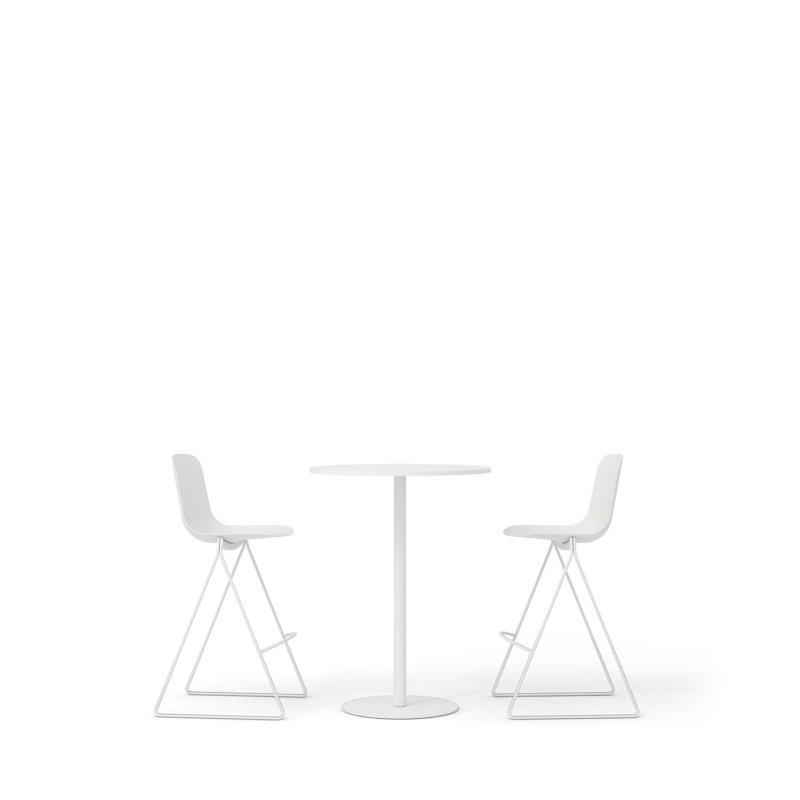 Porte-clés, ensemble de tables debout Tucker, Blanc