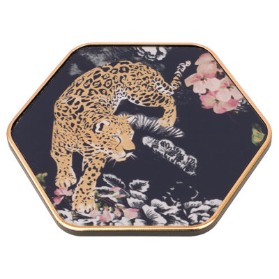 Leopard Hexagon Coasters