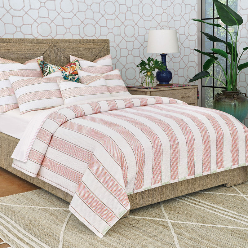 Varenna Striped Coverlet, Queen Coverlet