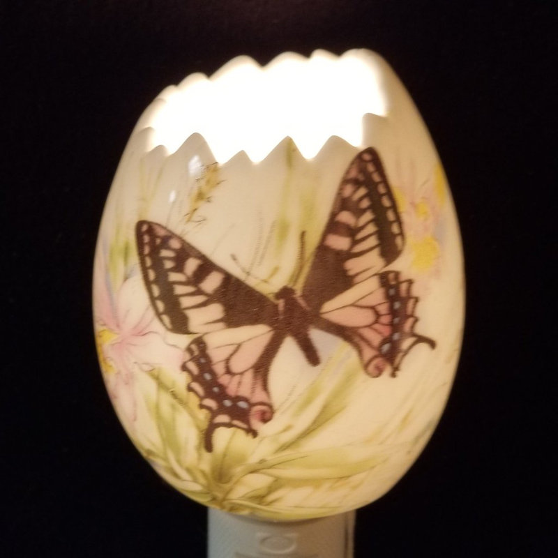 Burlene Butterfly on Open Egg Night Light