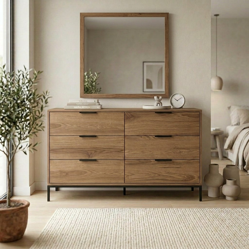 140 cm W Chest of 6 Drawers