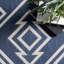 Tapis bleu tissé à la machine Alta-1521784749