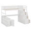 Lit mezzanine avec tiroirs, tablettes et bureau-2014404600