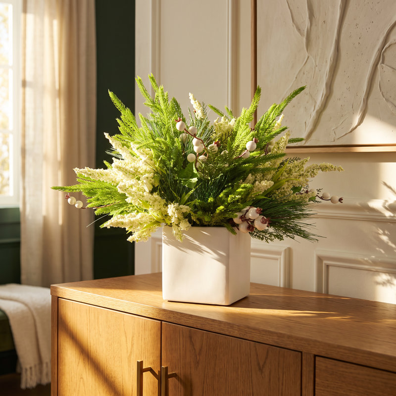 Arrangement de Noël pin et baies