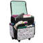 Everything Mary Pill Print Rolling Tote, 2 Wheeled Trolley Bag for Sewing/Crafts
