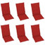 Chaise de patio pliante en teck avec coussin Annalea-132512343-132512345-132512351