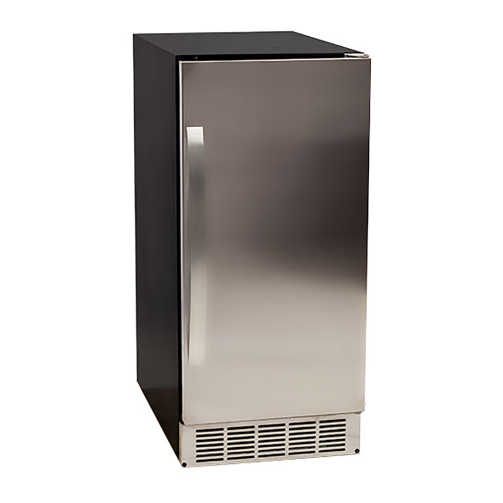 Koolmore 15 in. W 75 lb. Freestanding Ice Maker in Stainless Steel, Silver