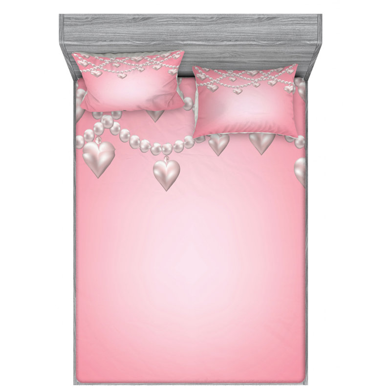 Microfiber Sheet Set, Queen Sheet Set with Fitted Sheet