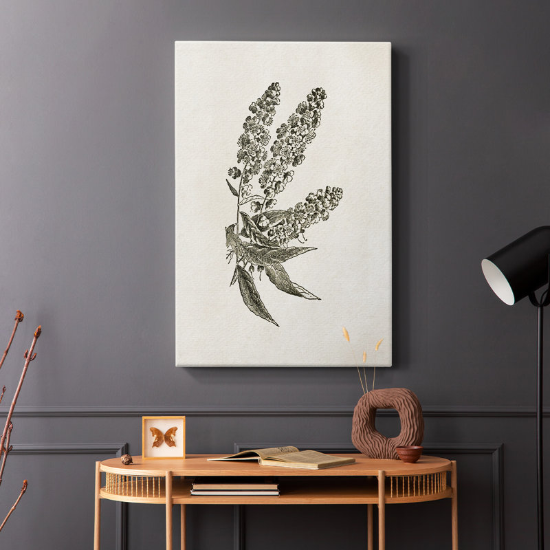 Motif floral rétro vintage Cccxxiii - galerie Cavas, H 48 po x l 32 po