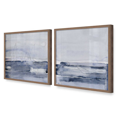 Indigo Drift set of 2 Art Prints