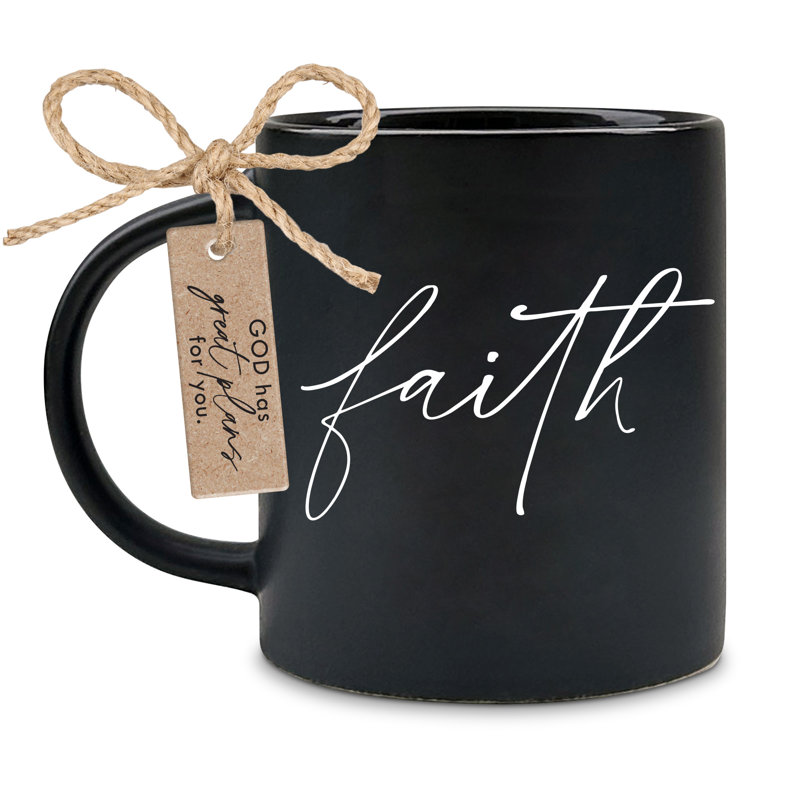 Tasse Faith Trust In The Lord - noir 18 oz