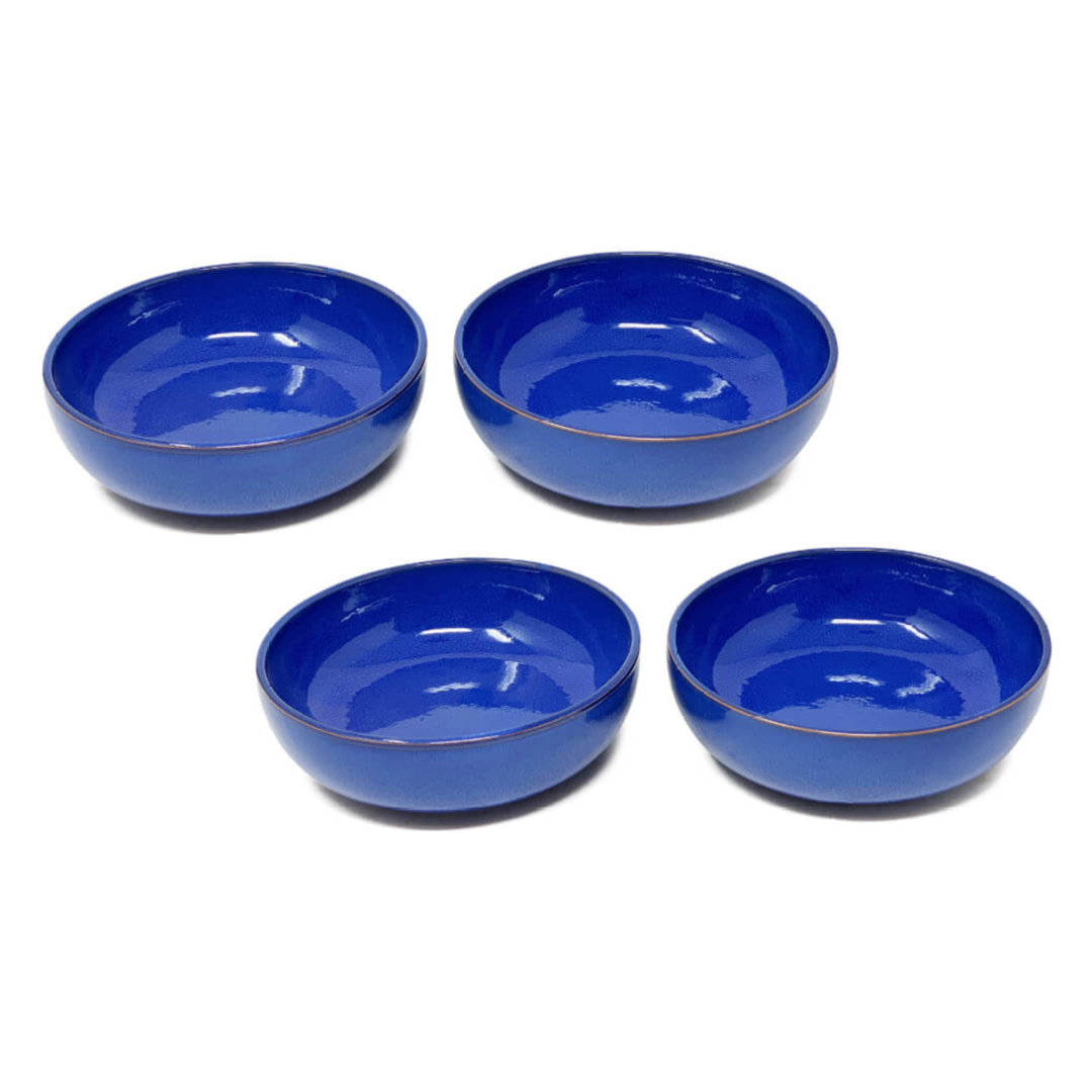 Selena - Shallow Bowl 14cm - Blue - Set Of 4