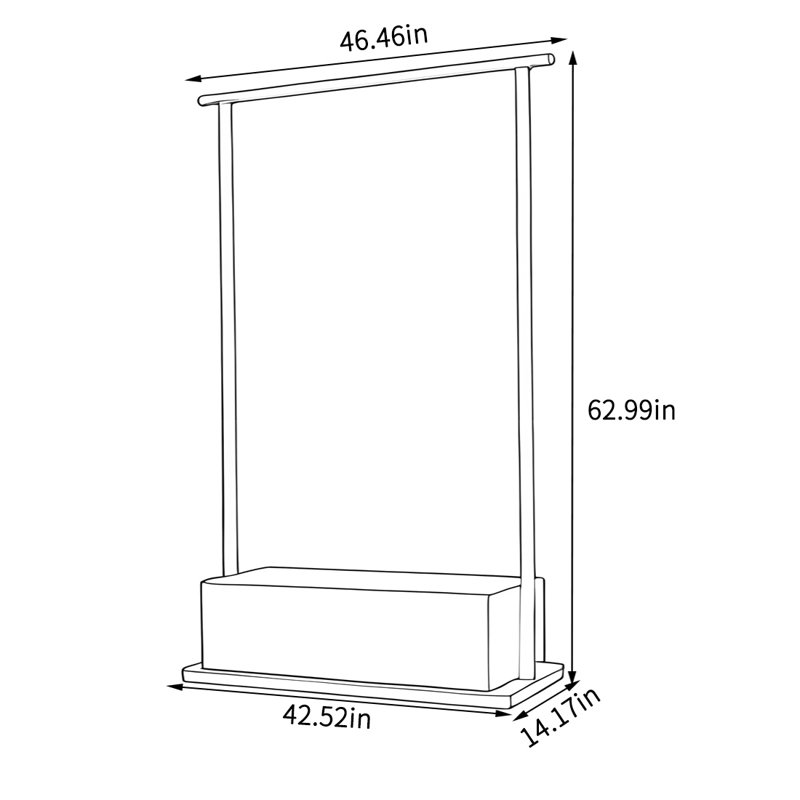 Portemanteau en bois massif Imported
