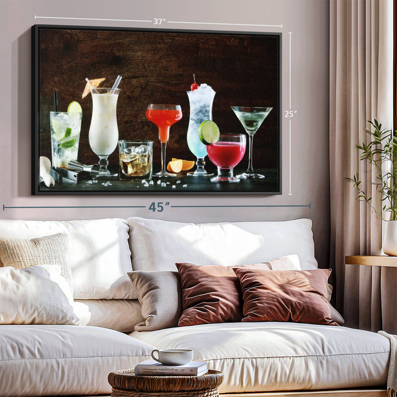 Impression sur toile Cocktail Spread, H 25 po x l 37 po