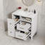 Meuble-lavabo de 30 po avec lavabo en céramique, tiroir escamotable pour la plomberie-1193329831