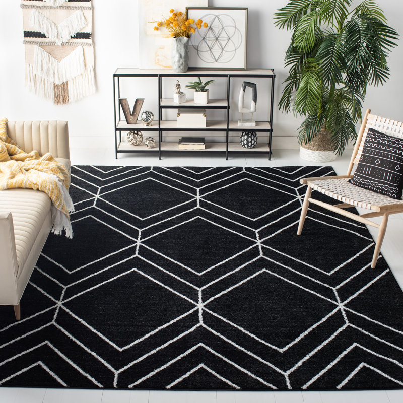 Trocadero Geometric Hand Woven Area Rug, Rectangle 183 x 274cm
