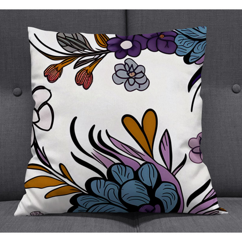 Throw Pillow, Pillow Cover Only - No Insert, 16"H x 16"W