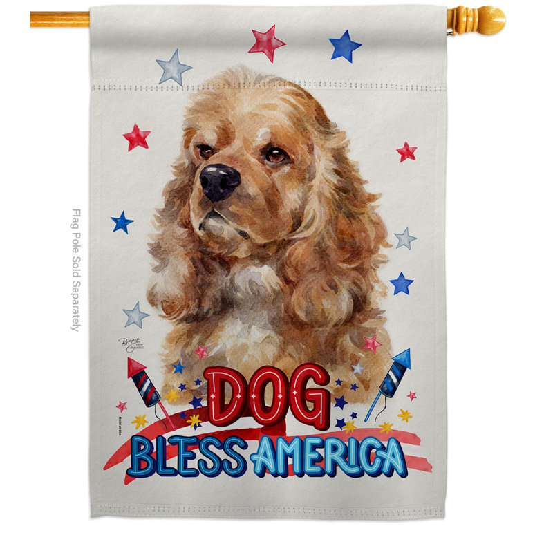 Double Sided 40'' H x 28'' W Polyester Animal House Flag