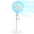 Vie Air 16 Inch 3 Speed Oscillating Stand Fan with Remote Control in White-109251218