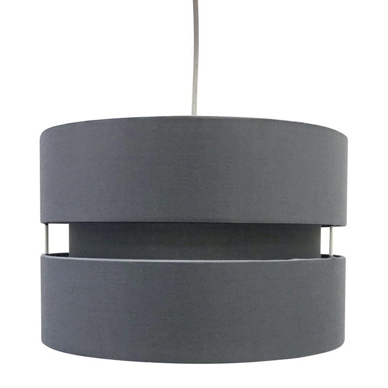 Itasca 19cm H Cotton Pendant Shade, Grey