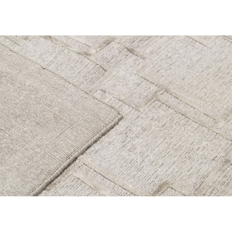 Hand Woven Linen Geometric Area Rug