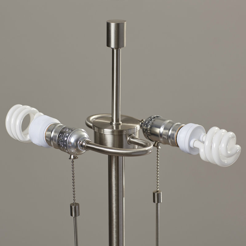 Lampe sur pied Stowe - acier brossé, Acier brossé