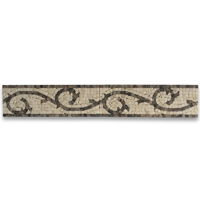 4" x 12" Marble Mosaic Sheet Wall Floor Use Tile