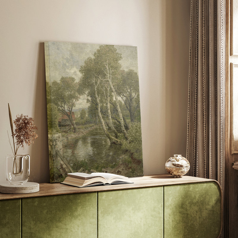 Paysage rétro CLxxIV, reproduction d'art sur toile, H 19 po x l 13 po