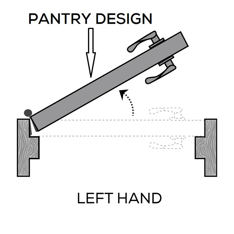 Left-Handed Primed MDF Prehung Door with Frosted Glass