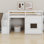 Loft Bed With Storage Staircase And Window, With LED Light