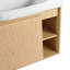 Meuble-lavabo mural 28 po avec lavabo en céramique blanche et porte à fermeture en douceur 28 po