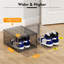 Shoe Storage Box, 6 Pcs Shoe Storage Plastic Stackable, Clear Shoe Box, Foldable Shoe Storage Organiser. Sneaker Display Case, Shoe Box With Magnetic Door-1911591696