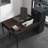 Ainsleigh L-Shaped Metal Base Computer Desk-895438141