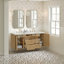 Laurent 60" Double Vanity, Light Natural Oak W/FreePower Wireless Charger-1613870803-1616708385
