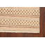 Tapis beige noué à la main de conception unique 2 pi 10 po x 4 pi 0 po