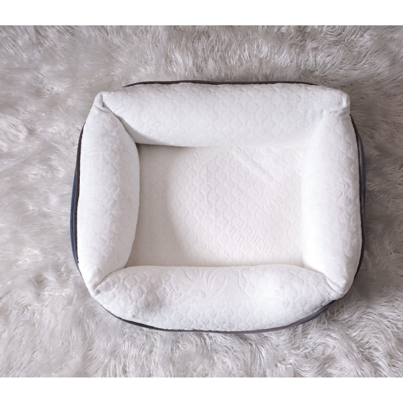 Lit confortable en mousse pour animaux de compagnie, anthracite, 19 x 13 7 pouces, pour chats de taille moyenne 13,24 7,12 po, surface nettoyable