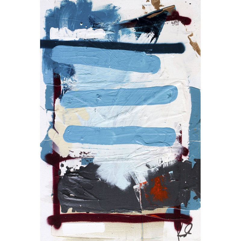 There Is No Box III - Wrapped Canvas Painting, 122 cm H x 81 cm W, Black Floater Frame