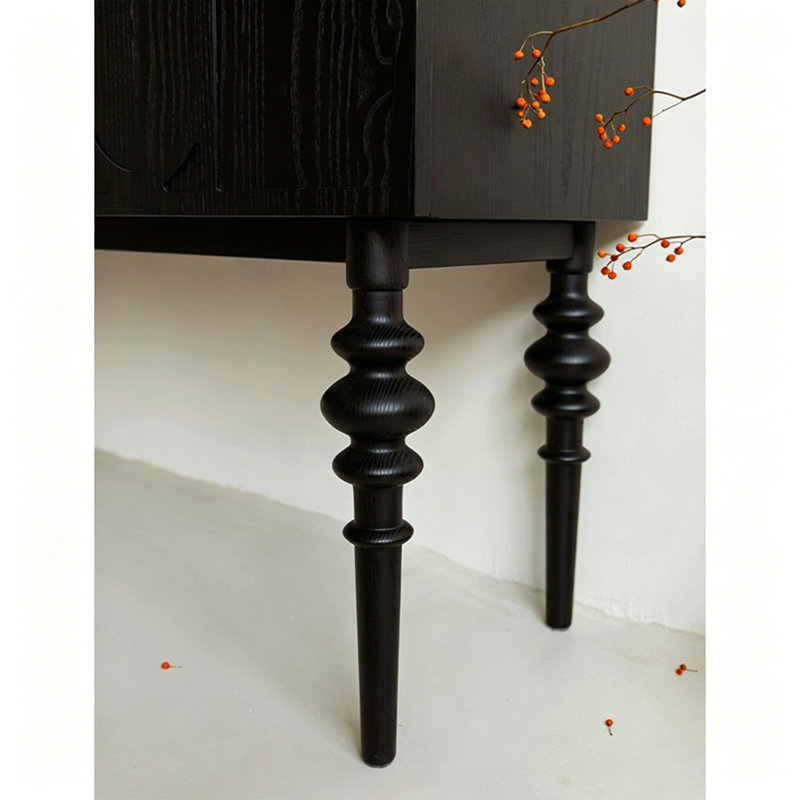 Table buffet française à motif géométrique