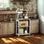Industrial 4 Tier Smart Kitchen Bakers Rack With Power Outlets